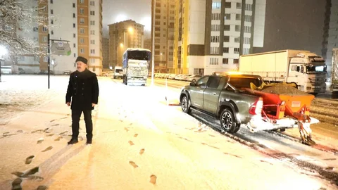 Kayseri'de Karla Mücadele Çalışmaları