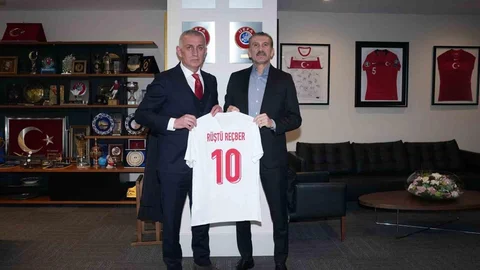 Rüştü Reçber TFF Başkanı ile Görüştü