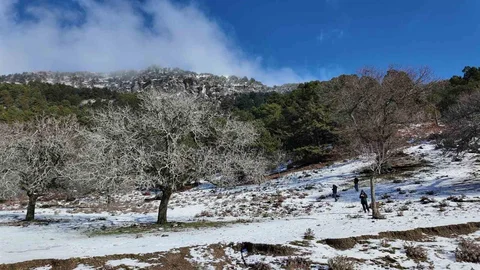 Aydın Paşa Yaylası’nda Kar Keyfi