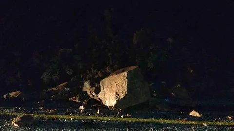 Marmaris'te Toprak Kayması Olayı