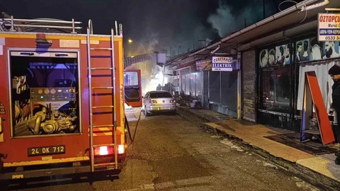 Erzincan'da Ekmek Fırınında Yangın Çıktı