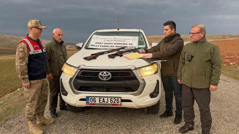 Siirt'te İki Kaçak Avcıya Ceza Verildi