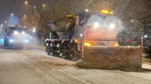 Elazığ'da Karla Mücadele Devam Ediyor