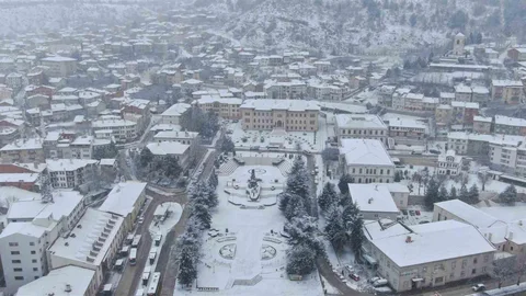 Kastamonu'da Etkili Kar Yağışı