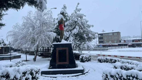 Kavak’ta Kar Kalınlığı 20 Santimetreyi Buldu