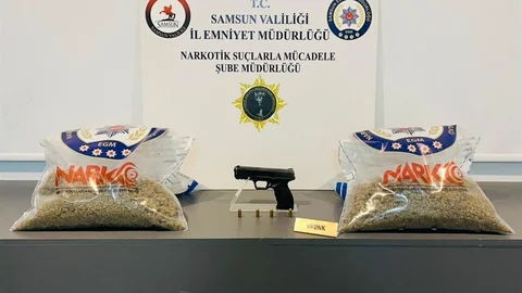 Samsun'da Uyuşturucu ve Silah Ele Geçirildi