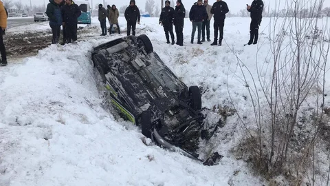 Erzincan'da Polis Aracı Kazası