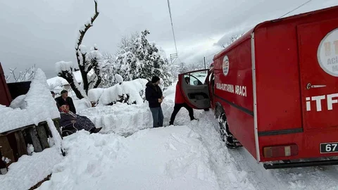 Zonguldak'ta Kardan Mahsur Kalan Hastaya Yardım