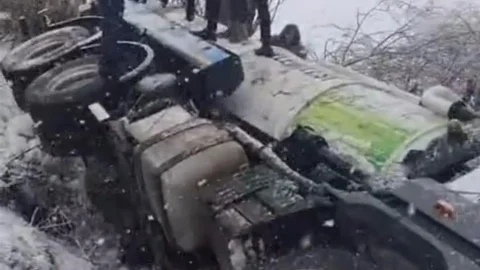 Bitlis'te Vidanjör Devrildi