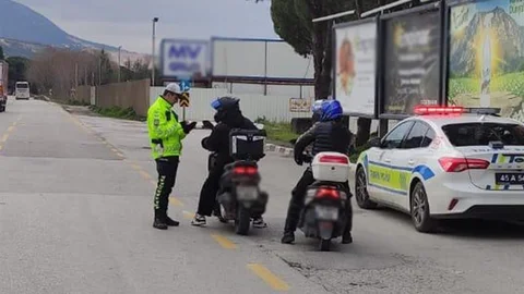 Manisa'da Motosiklet Denetimi Yapıldı