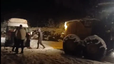 Batman’da Kar Yağışı Nedeniyle Mahsur Kaldılar