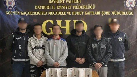Bayburt'ta Düzensiz Göçmen Yakalandı