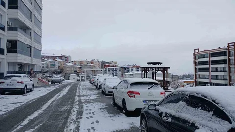 Kulp'ta Kar Yağışı Etkili Oldu