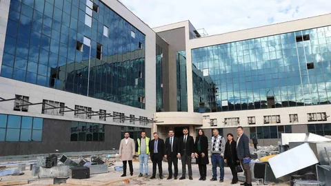 Alaçam-Yakakent Devlet Hastanesi İnşaatında İlerleme