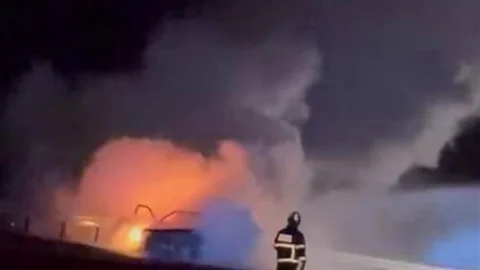 Diyarbakır'da Otomobil Yandı