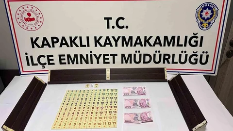 Kapaklı'da Kumar Operasyonu Gerçekleşti