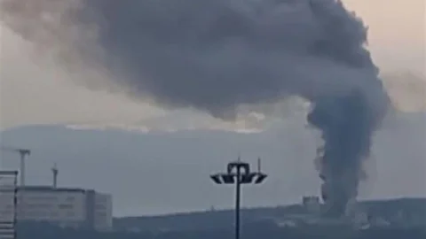 Sakarya'da Hastane İnşaatında Yangın