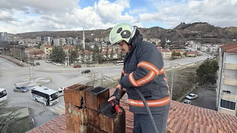 Çankırı'da Baca Yangını Paniği