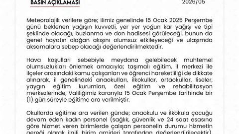 Niğde'de Eğitime Kar Engeli