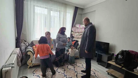 Hasköy'de 4 Çocuklu Anneye Destek