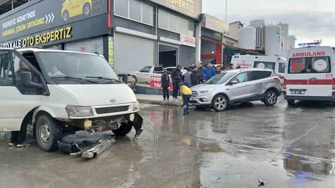 Bafra'da Trafik Kazası Meydana Geldi