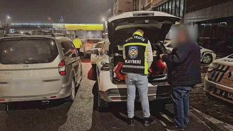 Kar Üzerinde Drift Yapanlar Kayseri'de Yakalandı