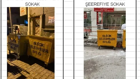Bilecik'te Çöp Konteynırı Eleştirisi Üzerine Yanıt Geldi