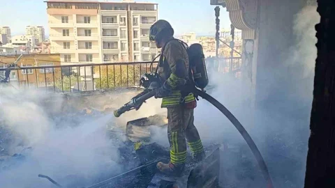 Hatay'da Yangın Sonrası Yaralı Kişi