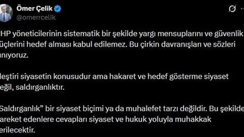 AK Parti Sözcüsü Çelik'ten CHP'ye Sert Yanıt