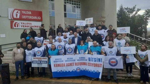 Yalova'da Kamu Ücret Eşitsizliği Eylemi