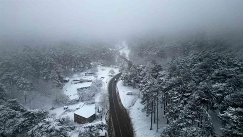 Kazdağları'nda Kar Manzarası