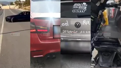 Mersin'de Drift Atan Sürücüye Ceza Verildi