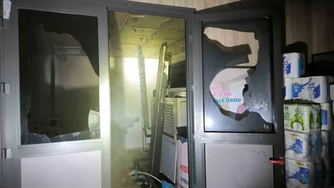 Batman'da Market Depo Yangını Kontrol Altına Alındı