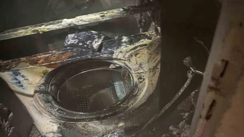 Diyarbakır'da Çamaşır Makinesi Yangını