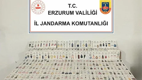 Jandarmadan Kaçak Parfüm Operasyonu Erzurum'da