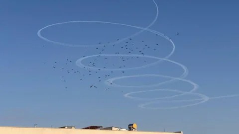 Şanlıurfa'da Savaş Uçağı İlginç İzler Bıraktı