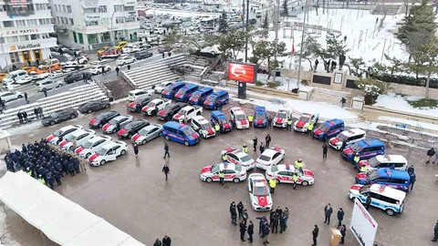 Yozgat’ta Emniyet ve Jandarmaya Yeni Araçlar Teslim Edildi