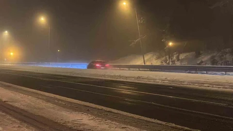 Bolu Dağı'nda Kar Yağışı Başladı