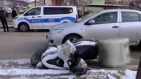 Karaman'da Motokurye Kazası