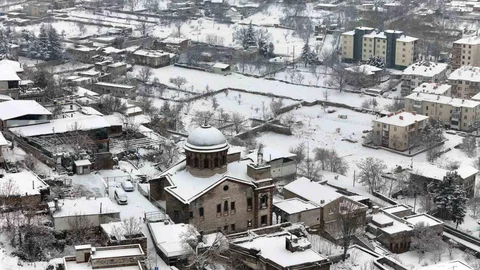 Kayseri'de Kar Yağışı Etkili Oldu