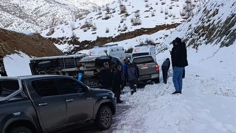 Hakkari'de Meydana Gelen Trafik Kazası
