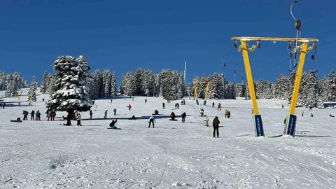 Uludağ'da Kayak Sezonu Yoğunlaştı