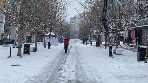 Bolu'da Kar Yağışı Etkili Oldu