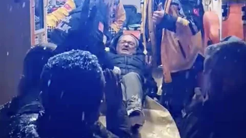 Kastamonu'da Kar Sebebiyle Hasta Kurtarıldı