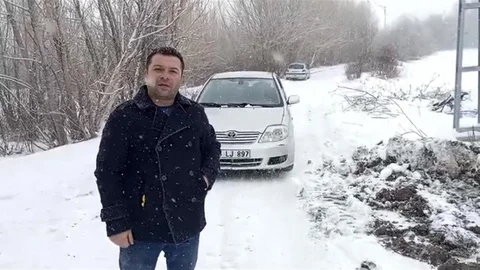 Yozgat'ta Mahsur Kalan Araç Kurtarıldı