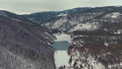 Boraboy Gölü Buzla Kaplandı