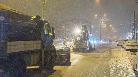 Düzce'de Kar Kalınlığı 10 Santimetreye Ulaştı