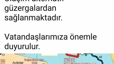 Bartın'da Kara Yolu Kapandı