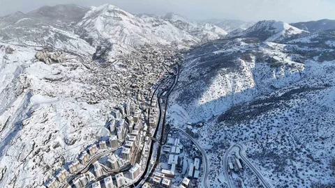 Gümüşhane'de Kar Görsel Şöleni