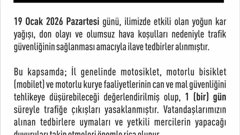 Elazığ'da Motosiklet ve Mobilet Yasaklandı
